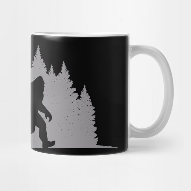 Bigfoot Forest Dog Walker for Animal Lovers by cottoncanvas